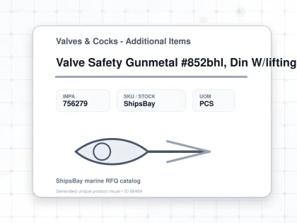 Valve Safety Gunmetal #852bhl, Din W/lifting Lever Pn25 Dn40 - Valves & Cocks - Additional Items - IMPA 756279 - UOM PCS