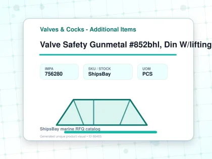 Valve Safety Gunmetal #852bhl, Din W/lifting Lever Pn25 Dn50 - Valves & Cocks - Additional Items - IMPA 756280 - UOM PCS