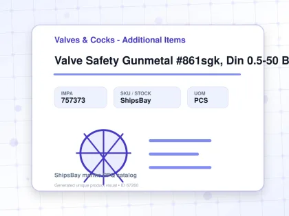 Valve Safety Gunmetal #861sgk, Din 0.5-50 Bar Dn15 - Valves & Cocks - Additional Items - IMPA 757373 - UOM PCS