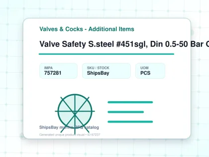 Valve Safety S.steel #451sgl, Din 0.5-50 Bar G3/4" & 1-1/4" - Valves & Cocks - Additional Items - IMPA 757281 - UOM PCS