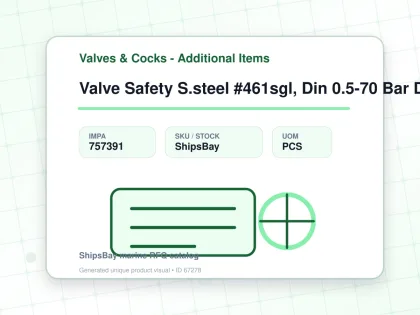 Valve Safety S.steel #461sgl, Din 0.5-70 Bar Dn15 - Valves & Cocks - Additional Items - IMPA 757391 - UOM PCS