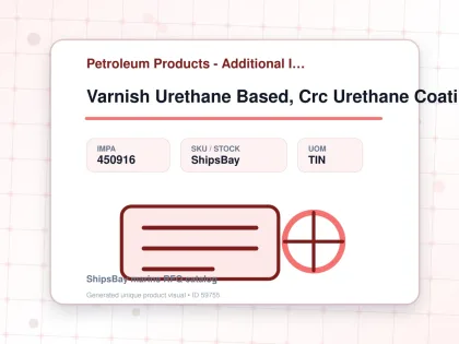 Varnish Urethane Based, Crc Urethane Coating 11oz - Petroleum Products - Additional Items - IMPA 450916 - UOM TIN