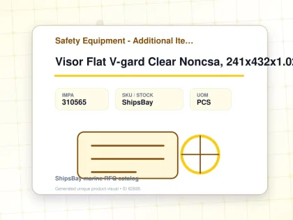 Visor Flat V-gard Clear Noncsa, 241x432x1.02mm Msa 10118094 - Safety Equipment - Additional Items - IMPA 310565 - UOM PCS