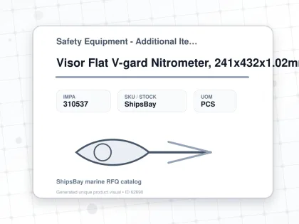 Visor Flat V-gard Nitrometer, 241x432x1.02mm Msa 10115863 - Safety Equipment - Additional Items - IMPA 310537 - UOM PCS