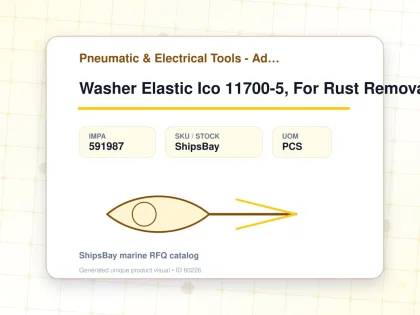 Washer Elastic Ico 11700-5, For Rust Removal Machine - Pneumatic & Electrical Tools - Additional Items - IMPA 591987 - UOM PCS