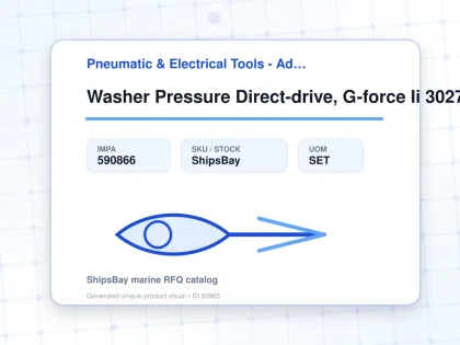 Washer Pressure Direct-drive, G-force Ii 3027 185bar #24u986 - Pneumatic & Electrical Tools - Additional Items - IMPA 590866 - UOM SET