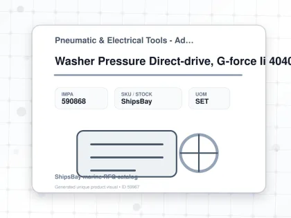 Washer Pressure Direct-drive, G-force Ii 4040 275bar #24u988 - Pneumatic & Electrical Tools - Additional Items - IMPA 590868 - UOM SET