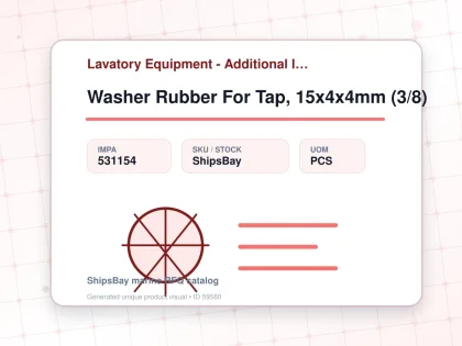 Washer Rubber For Tap, 15x4x4mm (3/8) - Lavatory Equipment - Additional Items - IMPA 531154 - UOM PCS