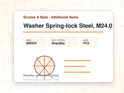 Washer Spring-lock Steel, M24.0 - Screws & Nuts - Additional Items - IMPA 695224 - UOM PCS