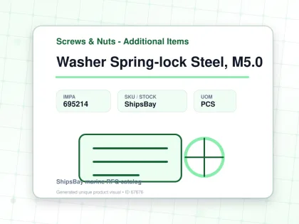 Washer Spring-lock Steel, M5.0 - Screws & Nuts - Additional Items - IMPA 695214 - UOM PCS