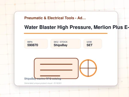 Water Blaster High Pressure, Merlion Plus E-250 Ac440v 24hp - Pneumatic & Electrical Tools - Additional Items - IMPA 590870 - UOM SET
