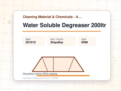 Water Soluble Degreaser 200ltr - Cleaning Material & Chemicals - Additional Items - IMPA 551012 - UOM DRM