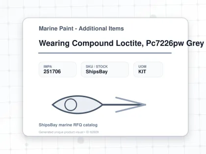 Wearing Compound Loctite, Pc7226pw Grey 1kg - Marine Paint - Additional Items - IMPA 251706 - UOM KIT