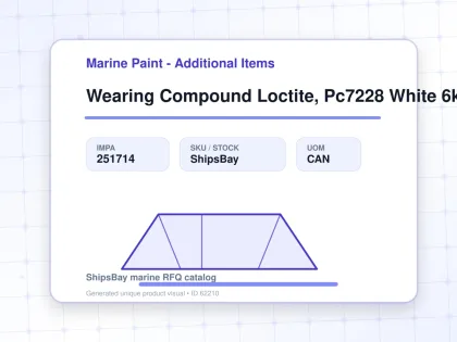 Wearing Compound Loctite, Pc7228 White 6kg - Marine Paint - Additional Items - IMPA 251714 - UOM CAN
