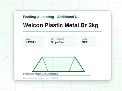 Weicon Plastic Metal Br 2kg - Packing & Jointing - Additional Items - IMPA 812911 - UOM SET