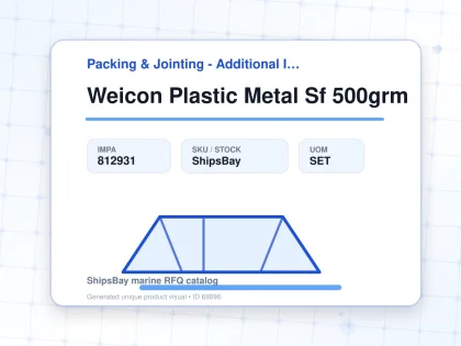 Weicon Plastic Metal Sf 500grm - Packing & Jointing - Additional Items - IMPA 812931 - UOM SET