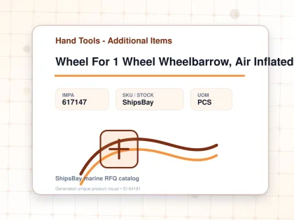 Wheel For 1 Wheel Wheelbarrow, Air Inflated 13"x3" - Hand Tools - Additional Items - IMPA 617147 - UOM PCS