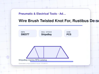 Wire Brush Twisted Knot For, Rustibus De-scaler 034-4202 - Pneumatic & Electrical Tools - Additional Items - IMPA 590377 - UOM PCS