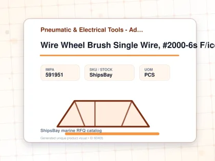 Wire Wheel Brush Single Wire, #2000-6s F/ico Chipping Hammer - Pneumatic & Electrical Tools - Additional Items - IMPA 591951 - UOM PCS