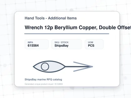 Wrench 12p Beryllium Copper, Double Offset No-spark 36x41mm - Hand Tools - Additional Items - IMPA 615564 - UOM PCS