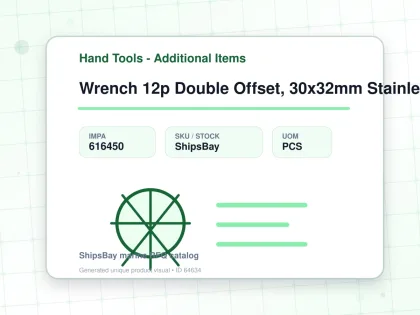 Wrench 12p Double Offset, 30x32mm Stainless Steel - Hand Tools - Additional Items - IMPA 616450 - UOM PCS