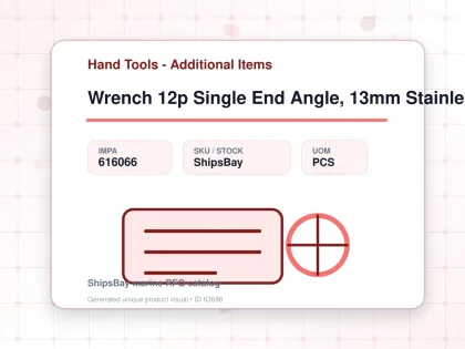 Wrench 12p Single End Angle, 13mm Stainless Steel - Hand Tools - Additional Items - IMPA 616066 - UOM PCS