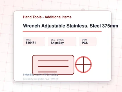 Wrench Adjustable Stainless, Steel 375mm - Hand Tools - Additional Items - IMPA 616471 - UOM PCS