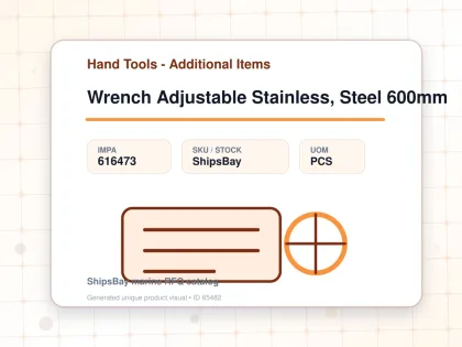 Wrench Adjustable Stainless, Steel 600mm - Hand Tools - Additional Items - IMPA 616473 - UOM PCS
