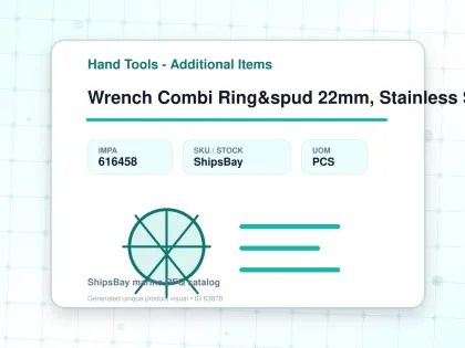 Wrench Combi Ring&spud 22mm, Stainless Steel - Hand Tools - Additional Items - IMPA 616458 - UOM PCS