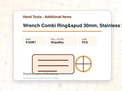 Wrench Combi Ring&spud 30mm, Stainless Steel - Hand Tools - Additional Items - IMPA 616461 - UOM PCS