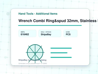 Wrench Combi Ring&spud 32mm, Stainless Steel - Hand Tools - Additional Items - IMPA 616462 - UOM PCS