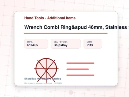 Wrench Combi Ring&spud 46mm, Stainless Steel - Hand Tools - Additional Items - IMPA 616465 - UOM PCS
