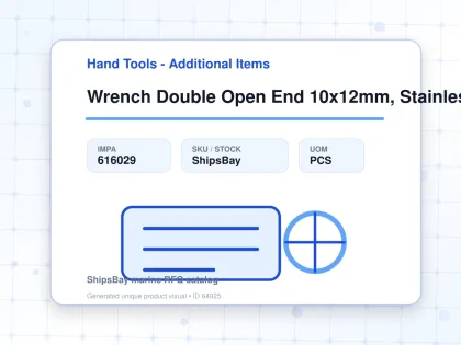 Wrench Double Open End 10x12mm, Stainless Steel - Hand Tools - Additional Items - IMPA 616029 - UOM PCS