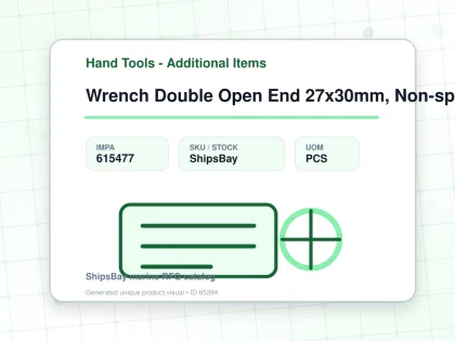 Wrench Double Open End 27x30mm, Non-spark Beryllium Copper - Hand Tools - Additional Items - IMPA 615477 - UOM PCS