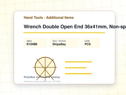 Wrench Double Open End 36x41mm, Non-spark Beryllium Copper - Hand Tools - Additional Items - IMPA 615488 - UOM PCS