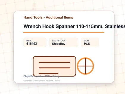 Wrench Hook Spanner 110-115mm, Stainless Steel - Hand Tools - Additional Items - IMPA 616493 - UOM PCS