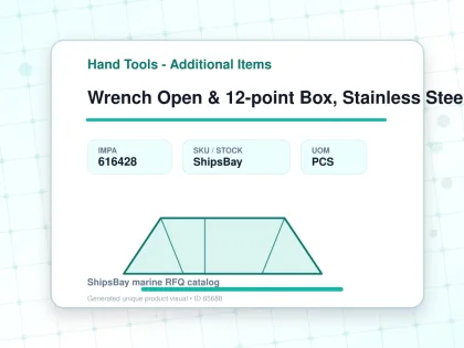 Wrench Open & 12-point Box, Stainless Steel 70mm - Hand Tools - Additional Items - IMPA 616428 - UOM PCS
