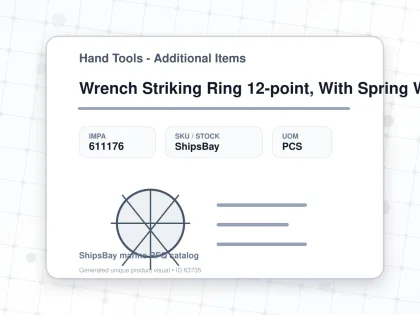 Wrench Striking Ring 12-point, With Spring Washer 24mm - Hand Tools - Additional Items - IMPA 611176 - UOM PCS