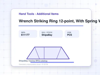 Wrench Striking Ring 12-point, With Spring Washer 27mm - Hand Tools - Additional Items - IMPA 611177 - UOM PCS