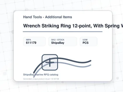 Wrench Striking Ring 12-point, With Spring Washer 32mm - Hand Tools - Additional Items - IMPA 611179 - UOM PCS