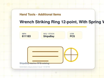 Wrench Striking Ring 12-point, With Spring Washer 50mm - Hand Tools - Additional Items - IMPA 611183 - UOM PCS