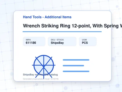 Wrench Striking Ring 12-point, With Spring Washer 65mm - Hand Tools - Additional Items - IMPA 611186 - UOM PCS