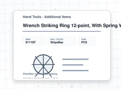 Wrench Striking Ring 12-point, With Spring Washer 70mm - Hand Tools - Additional Items - IMPA 611187 - UOM PCS