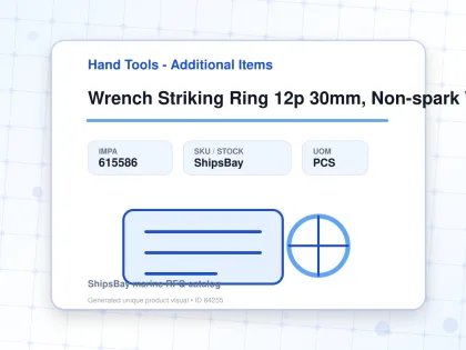 Wrench Striking Ring 12p 30mm, Non-spark With Spring Washer - Hand Tools - Additional Items - IMPA 615586 - UOM PCS
