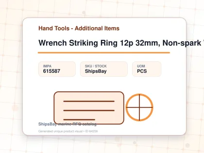 Wrench Striking Ring 12p 32mm, Non-spark With Spring Washer - Hand Tools - Additional Items - IMPA 615587 - UOM PCS