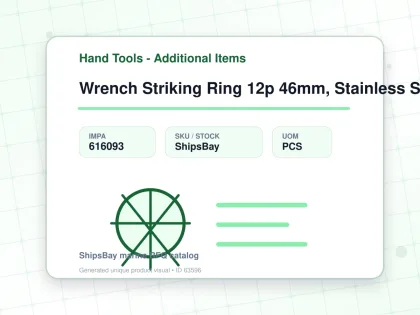 Wrench Striking Ring 12p 46mm, Stainless Steel - Hand Tools - Additional Items - IMPA 616093 - UOM PCS