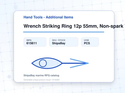 Wrench Striking Ring 12p 55mm, Non-spark With Spring Washer - Hand Tools - Additional Items - IMPA 615611 - UOM PCS