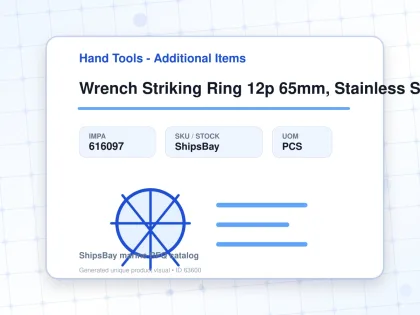 Wrench Striking Ring 12p 65mm, Stainless Steel - Hand Tools - Additional Items - IMPA 616097 - UOM PCS