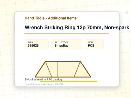 Wrench Striking Ring 12p 70mm, Non-spark With Spring Washer - Hand Tools - Additional Items - IMPA 615628 - UOM PCS