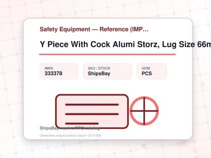 Y Piece With Cock Alumi Storz, Lug Size 66mm - Safety Equipment — Reference (IMPA) - IMPA 333378 - UOM PCS